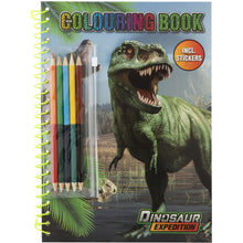 Kniha omalovánek + samolepky Dinosauři