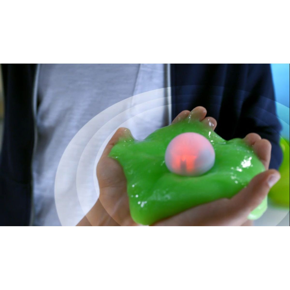 Slimy S3 sliz se svítící kuličkou růžový