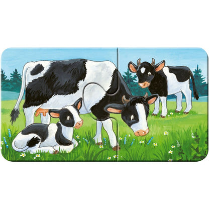 Ravensburger Puzzle Zvířátka na dvoře 9 x 2 dílků