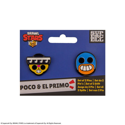 Cinereplicas Brawl Stars set pinů (Poco & El Primo)