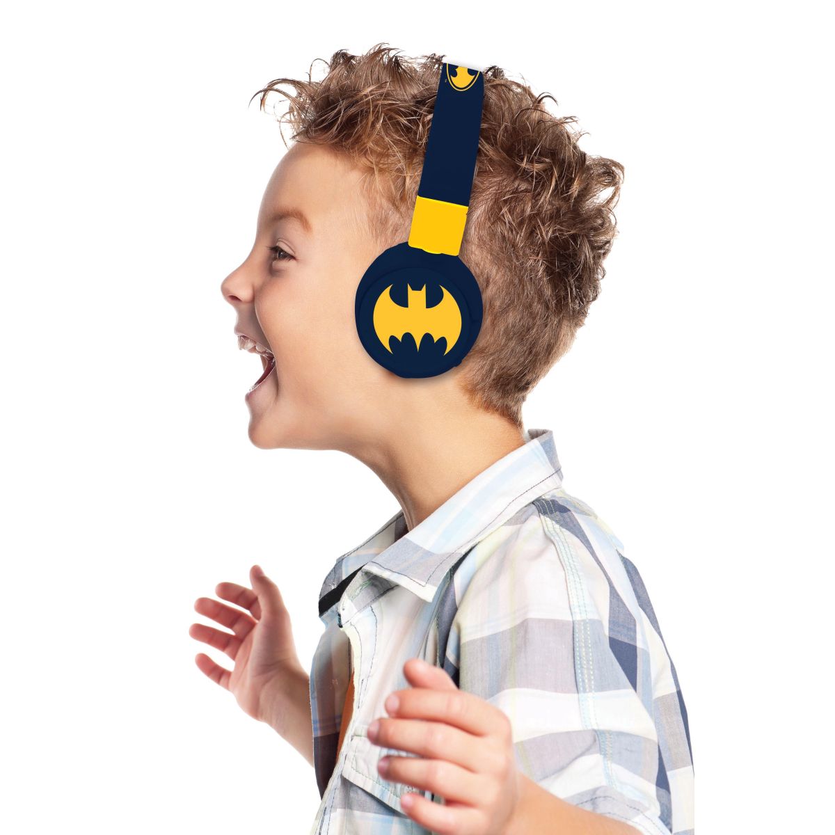 Lexibook 2v1 bluetooth skládací sluchátka Batman s limitem hlasitosti