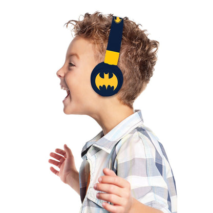 Lexibook 2v1 bluetooth skládací sluchátka Batman s limitem hlasitosti