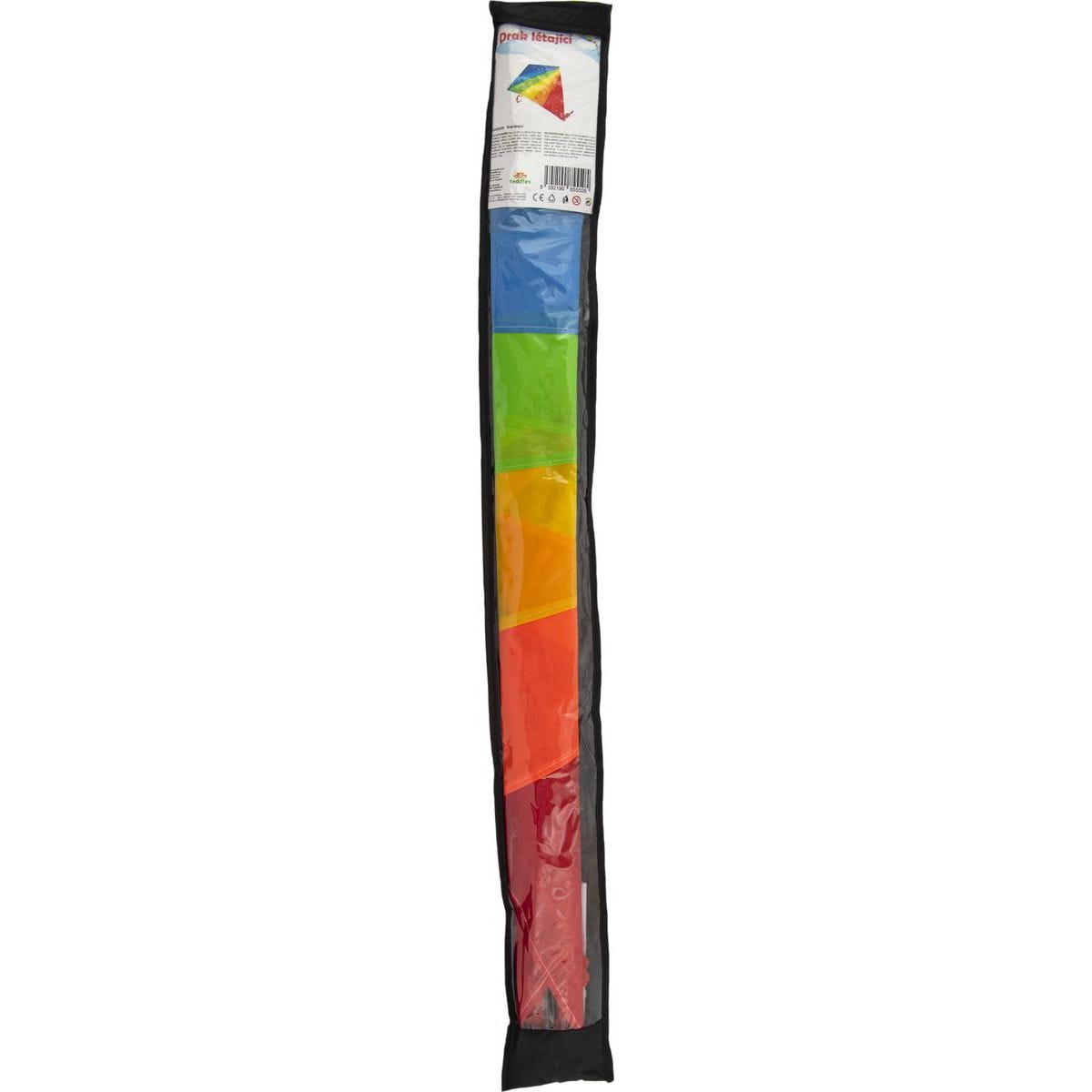 Teddies Drak létající nylon 88 x 81cm barevný červeno-modrý