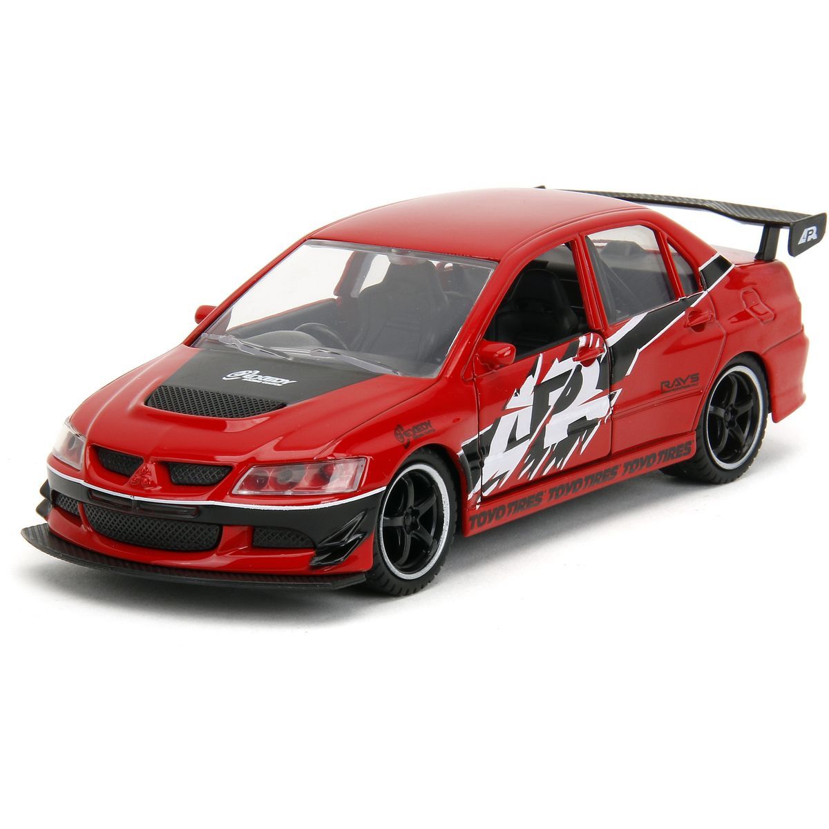 Rychle a zběsile Twin Pack 2006 Mitsubishi Lancer Evo IX + Brianův 2002 Nissan Skyline GTR R34, 1:32 Wave