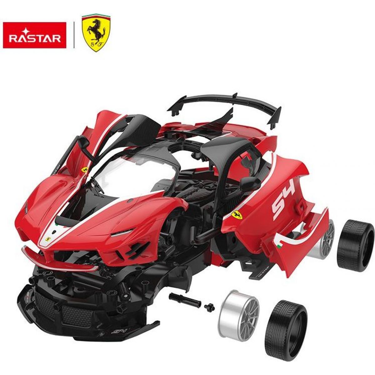 Epee Stavebnice RC auto 1 : 18 Ferrari červené 84 dílků