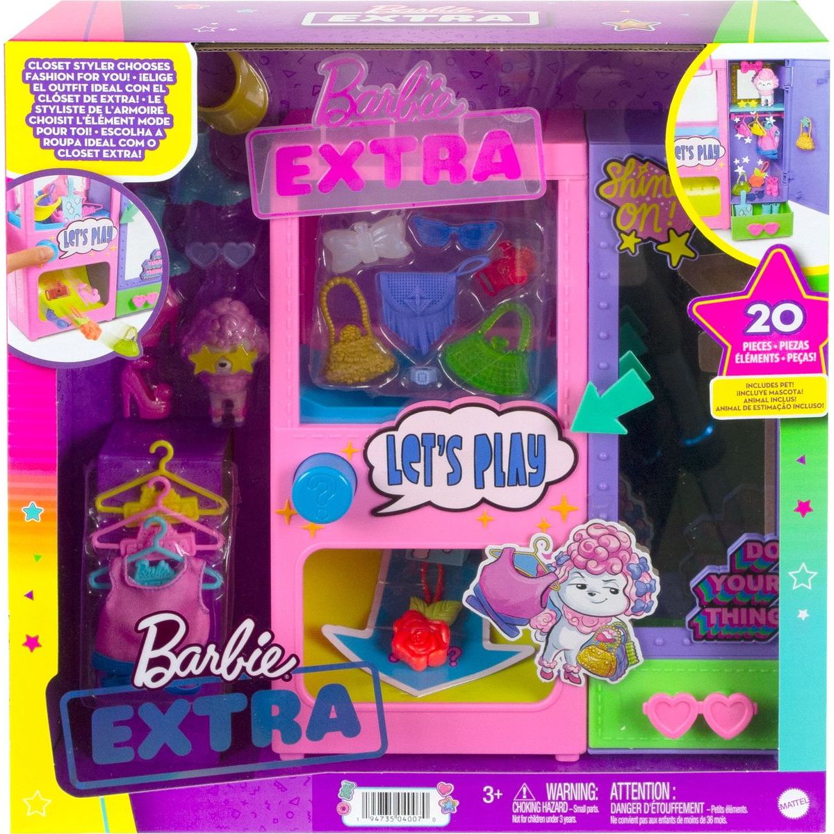 Barbie Extra módní automat pro panenku 30 cm