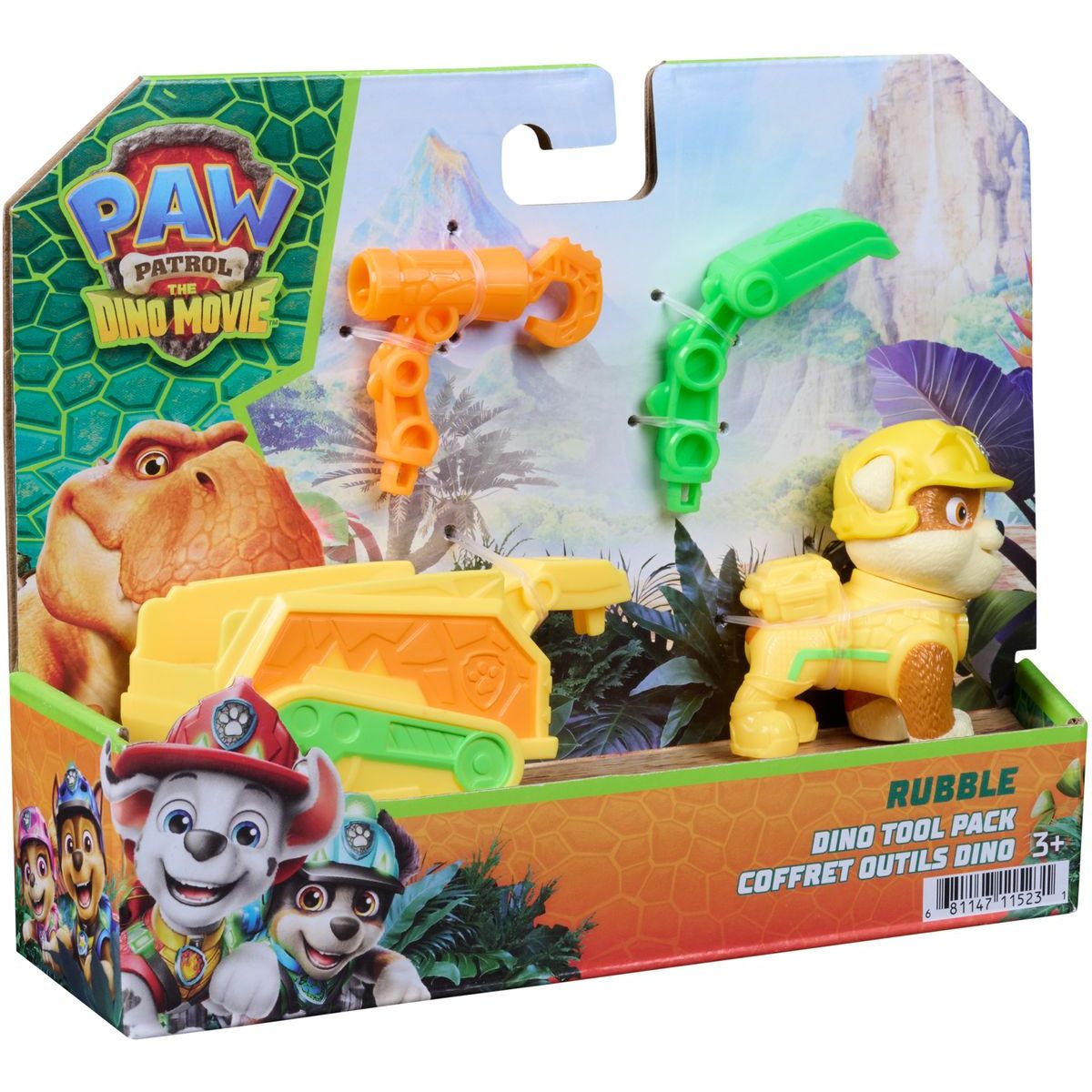 Spin Master Tlapková patrola Dino figurka s vozíkem Rubble
