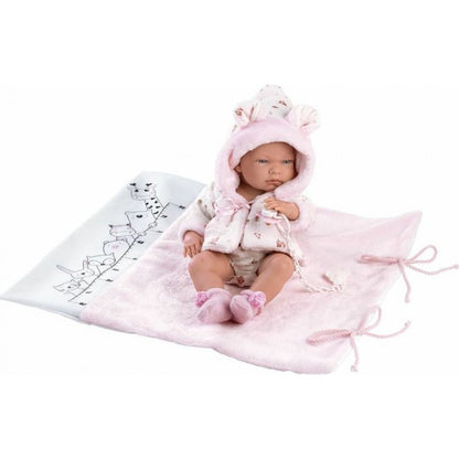 Llorens 73898 New born holčička realistická panenka miminko s celovinylovým tělem 40 cm
