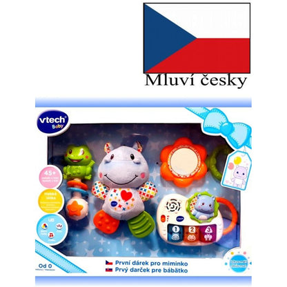Vtech První dárek pro miminko modrý CZ