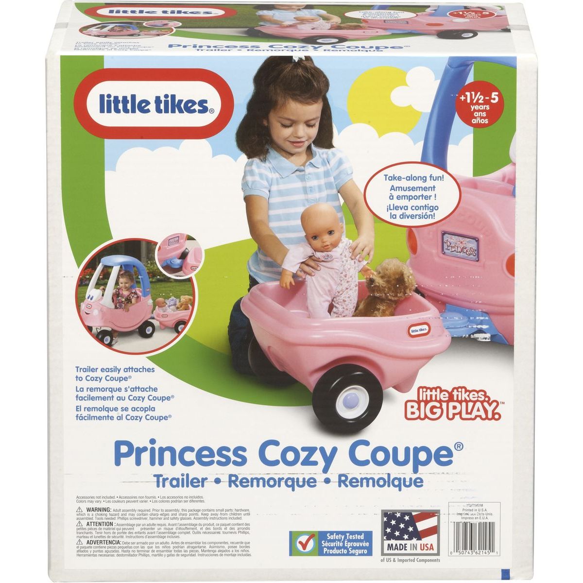 Little Tikes Růžový přívěs ke Cozy Coupe