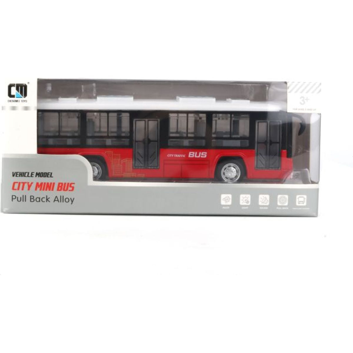 Autobus červený (CLM-0771B)
