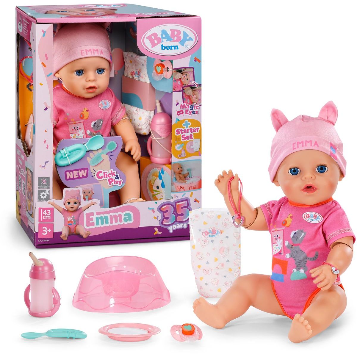 Baby Born Emma s kouzelnou rukou 43 cm