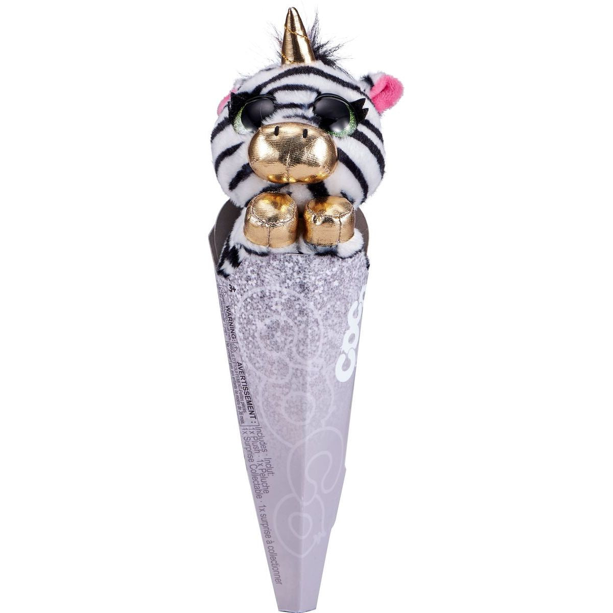 COCO Fantasy plyšové zvířátko s překvapením zebra 24 cm