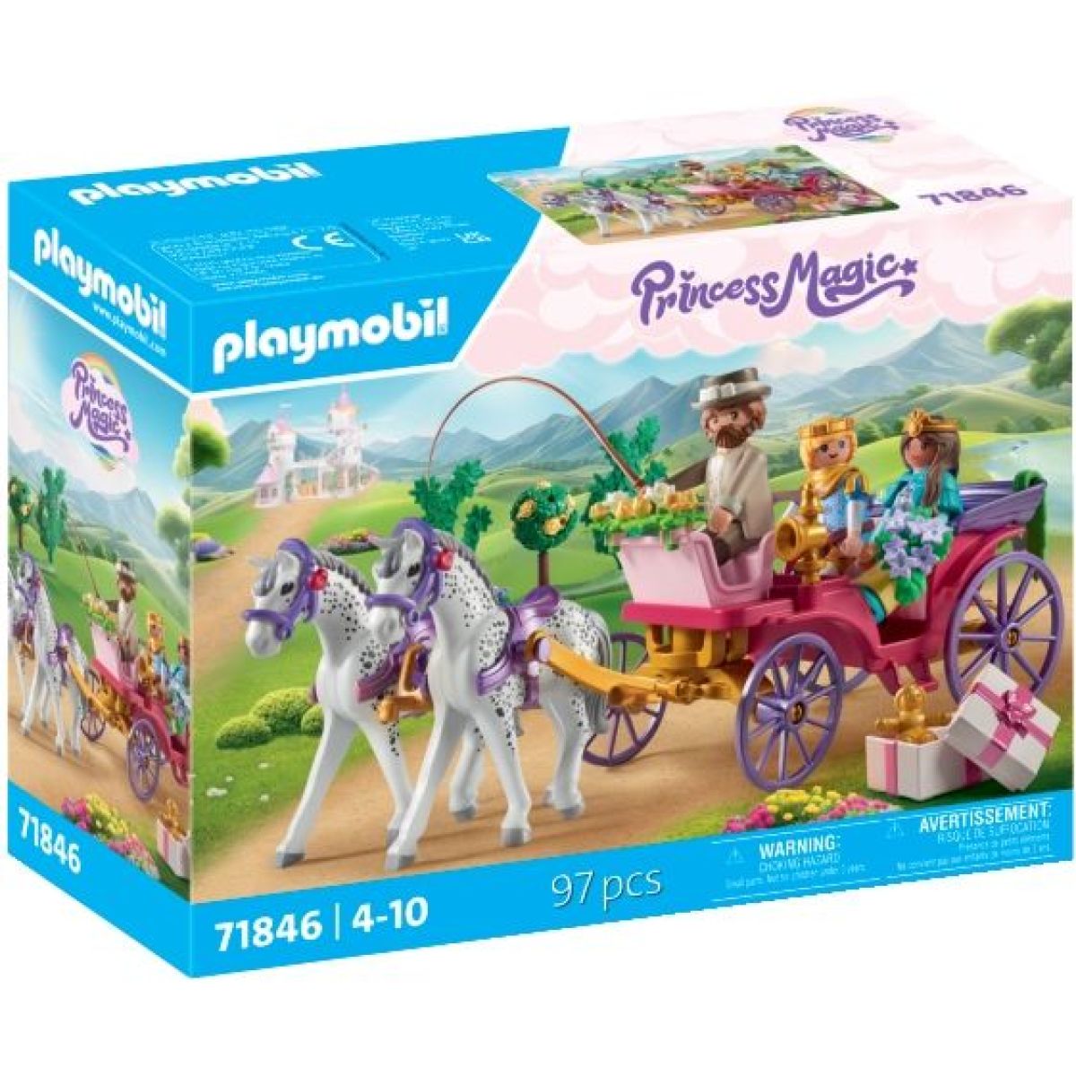 Playmobil P71846PMB Jízda kočárem s princeznou a princem