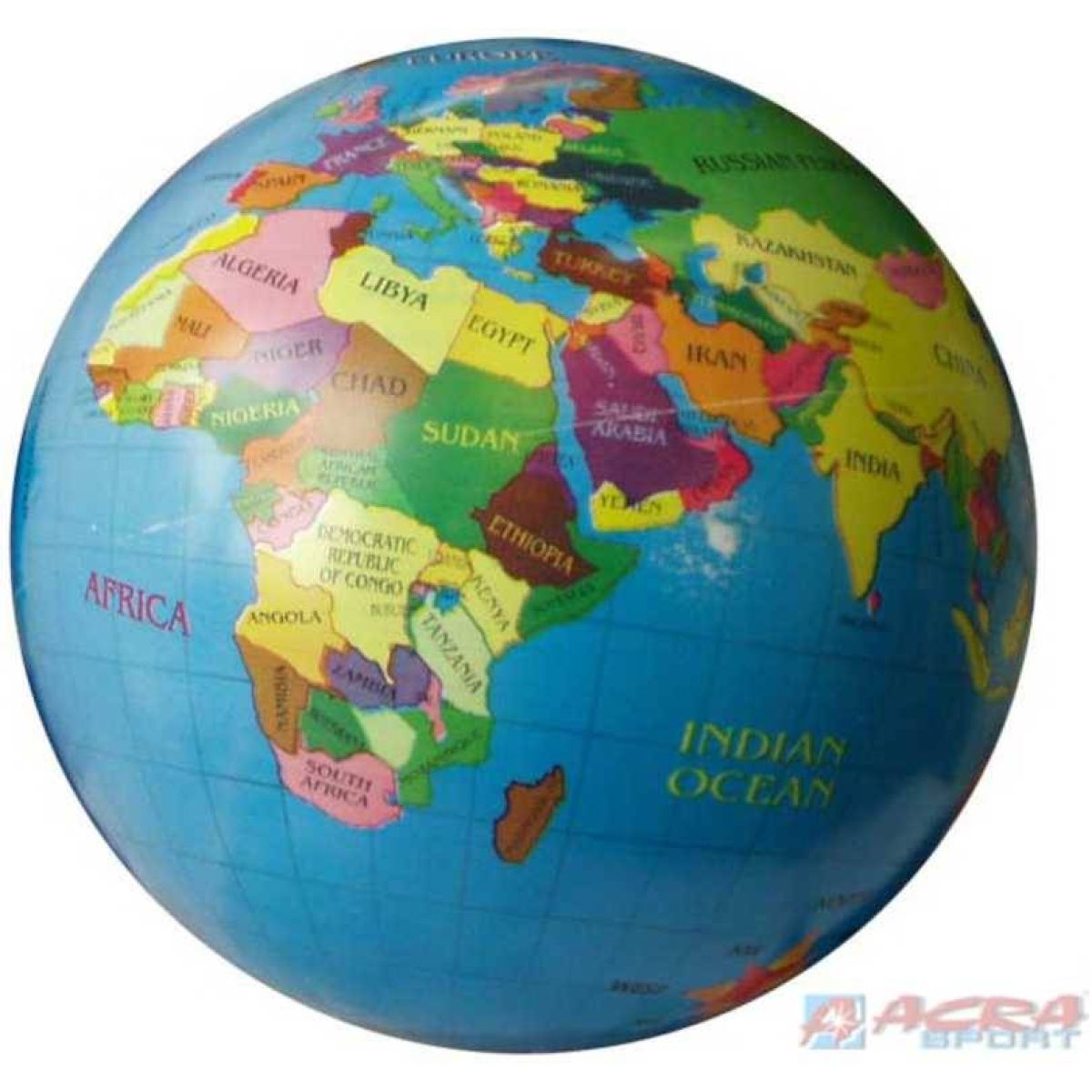 Unice Míč Mapa světa 23 cm