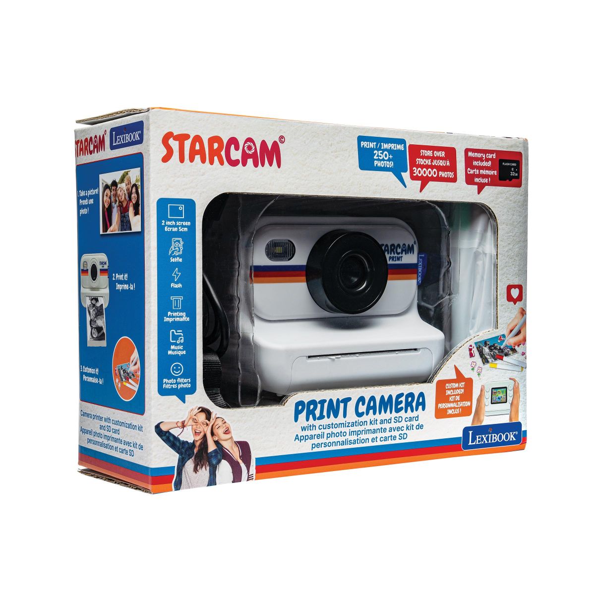 Lexibook Dětský instantní fotoaparát StarCAM se sadou