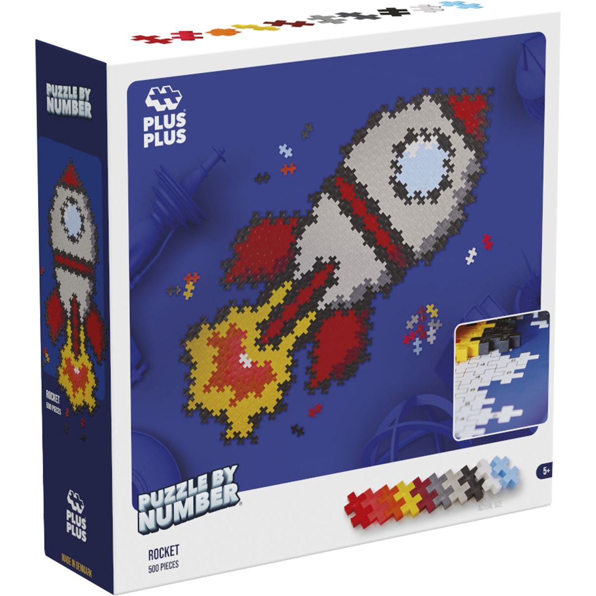 Plus Plus Skládej podle čísel Raketa 500 dílků