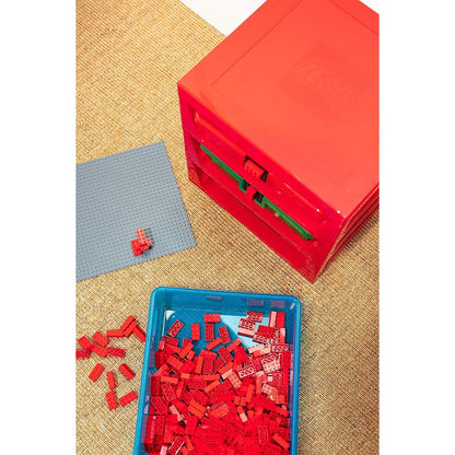 LEGO® organizér se třemi zásuvkami - modrá