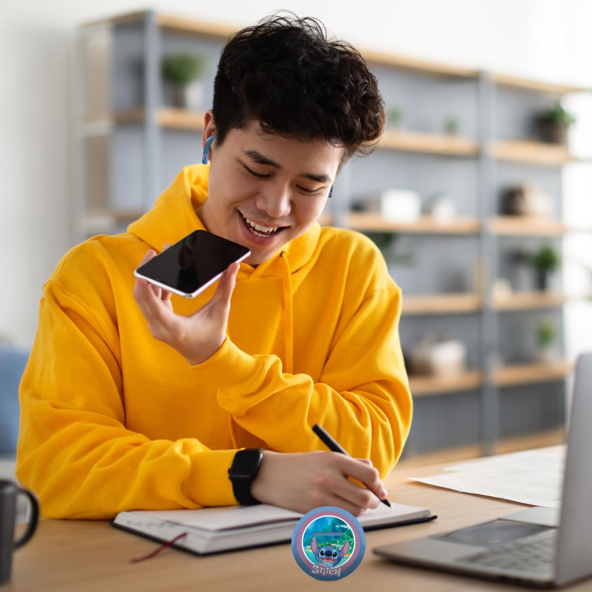 Lexibook Bluetooth sluchátka do uší Stitch s vestavěným mikrofonem