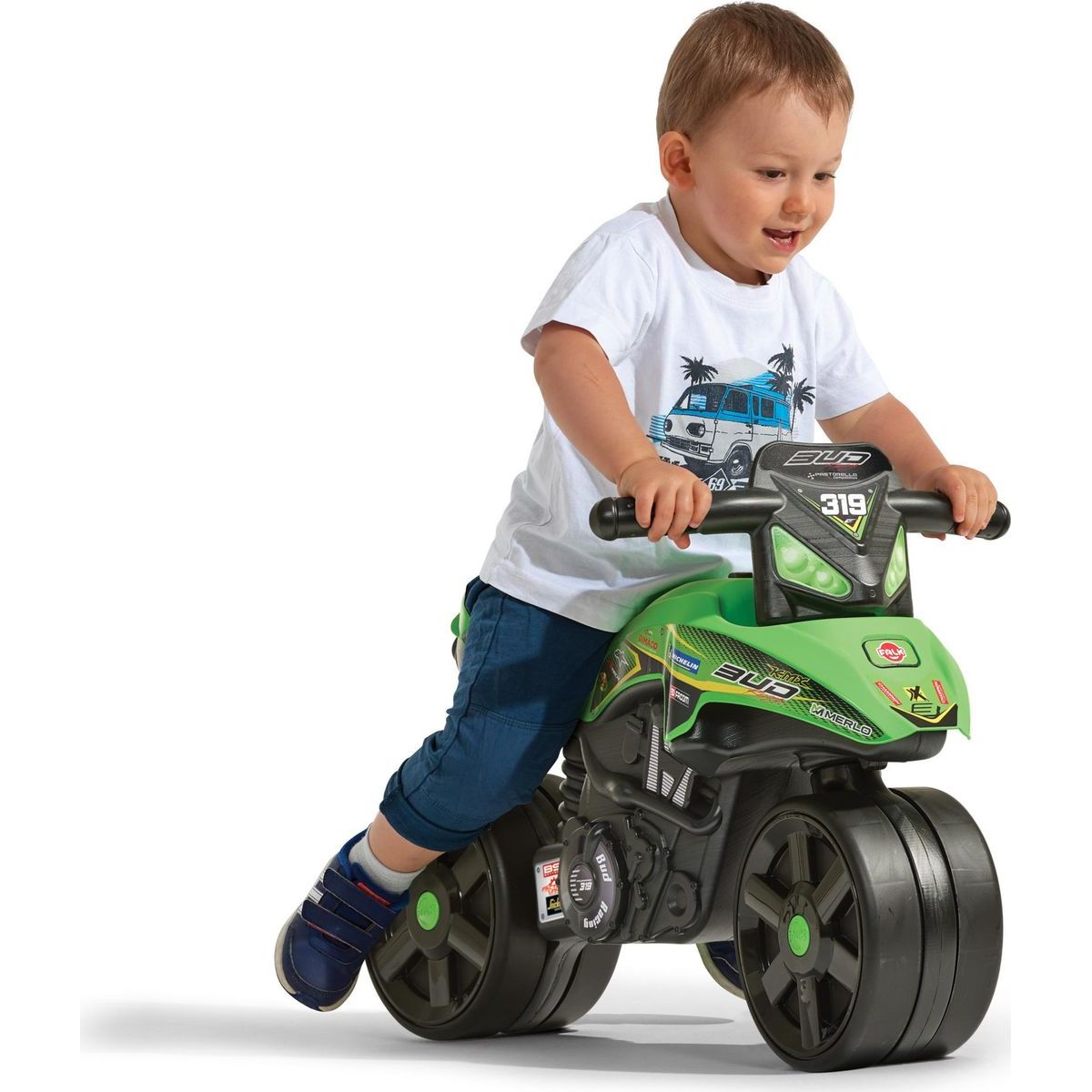 Falk Odrážedlo Racing moto zelené - Poškozený obal