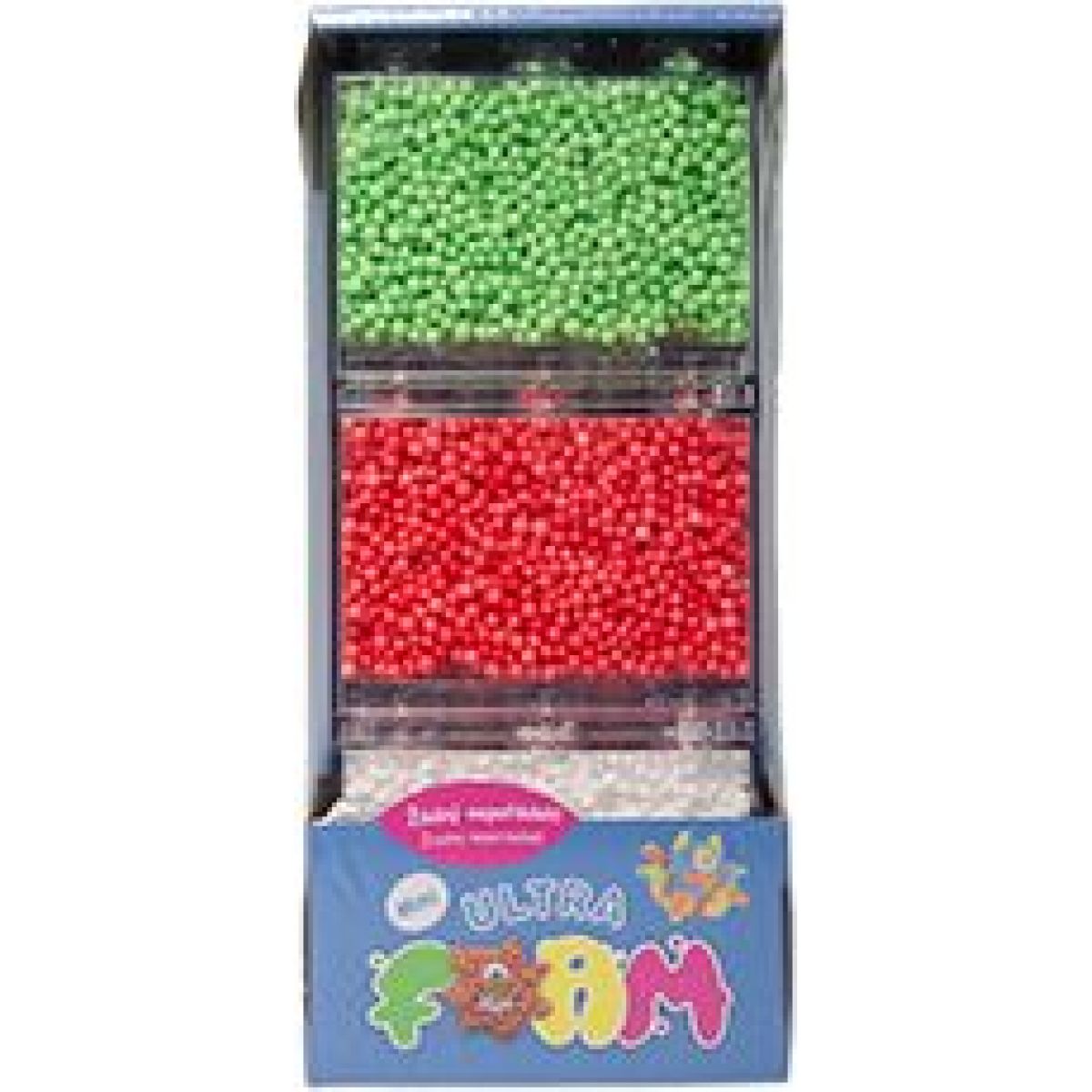 Ultra Foam mini balení 3 ks - zelená, červená, bílá modelovací hmota