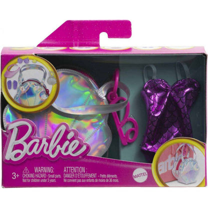 Mattel Barbie batoh kabelka s oblečkem a doplňky kabelka mušle