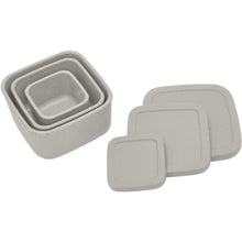 KikkaBoo Sada boxů na svačinu 3 ks Platinum Silicone Sand