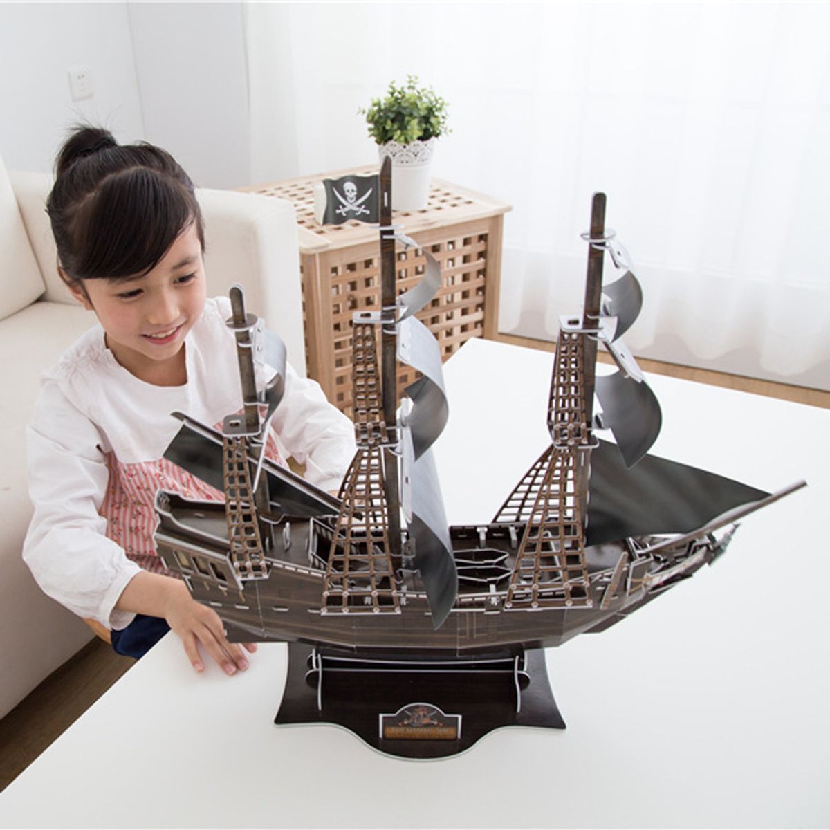 CubicFun 3D Puzzle Válečná loď Queen Anne 155 dílků