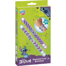 Diamantové malování Stitch - výroba náramků 2 ks
