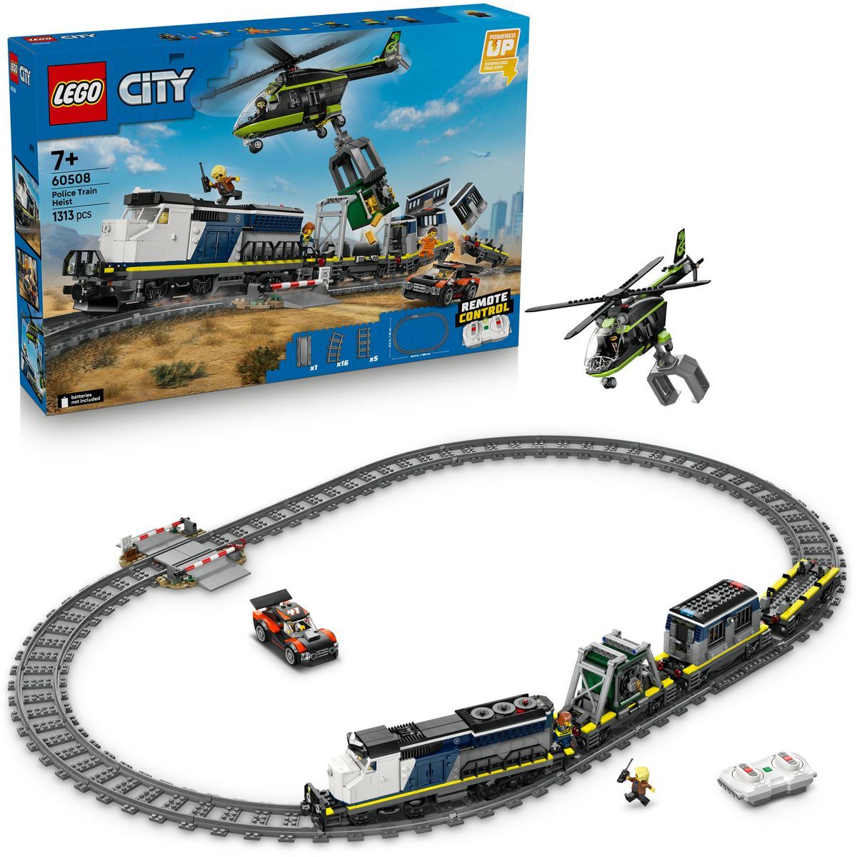LEGO® City 60508 Loupež v policejním vlaku