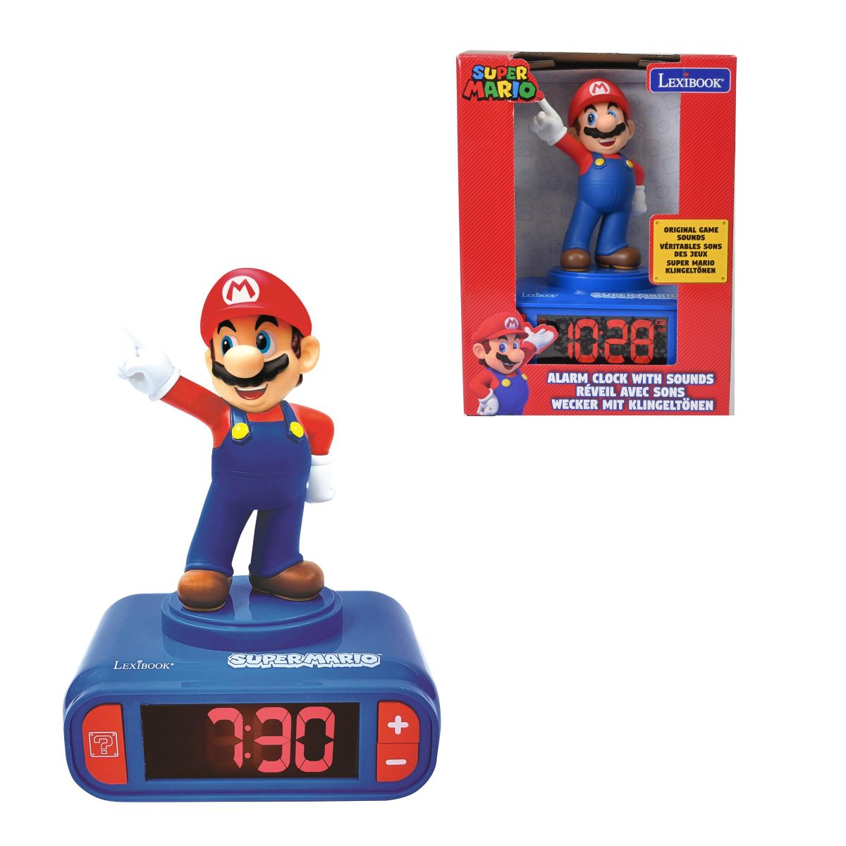 Lexibook Budík Super Mario se zvuky