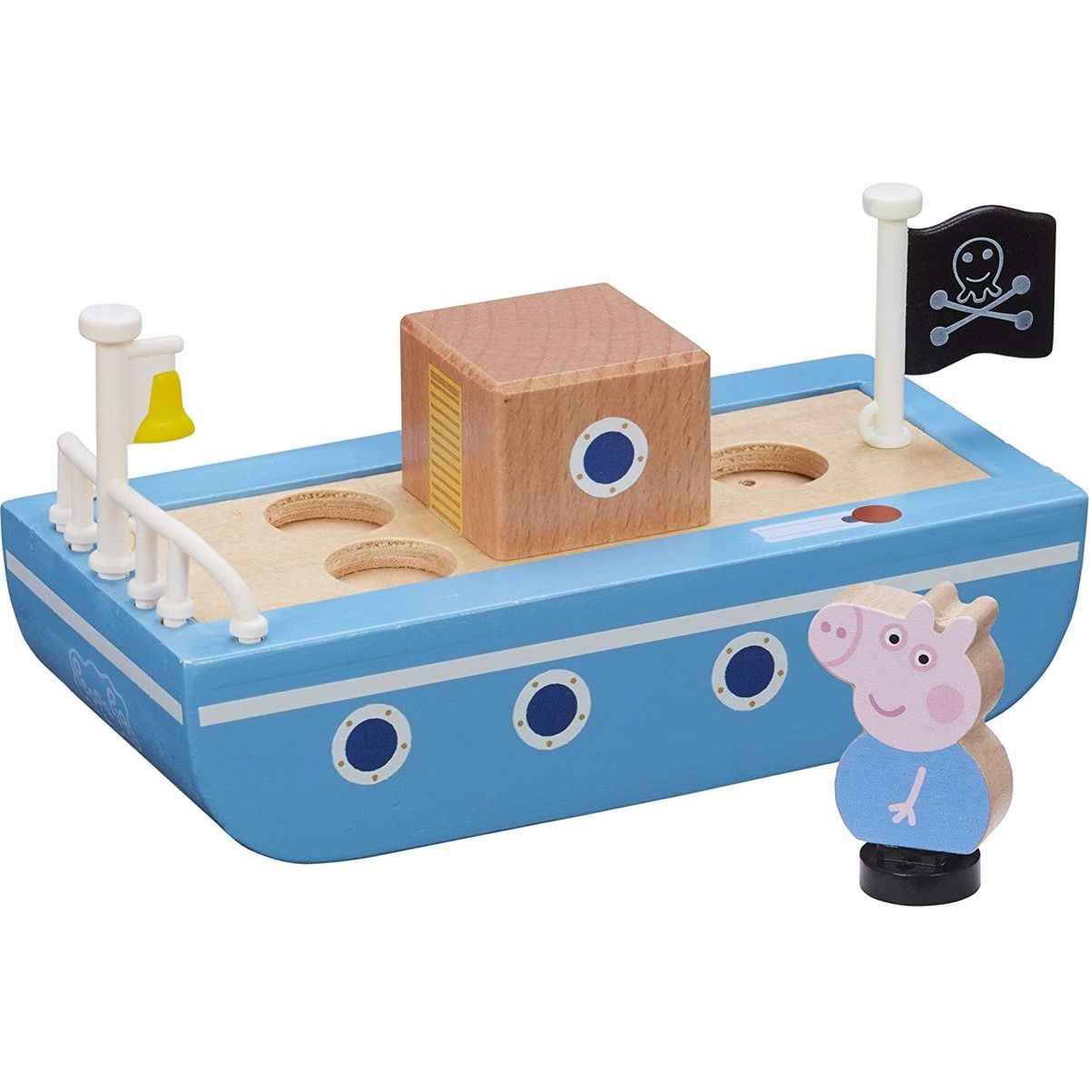Peppa Pig dřevěná loď a figurka George