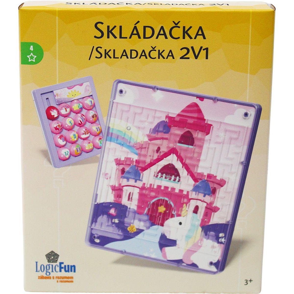 Sparkys Hlavolam Huarong Road 4. - růžový