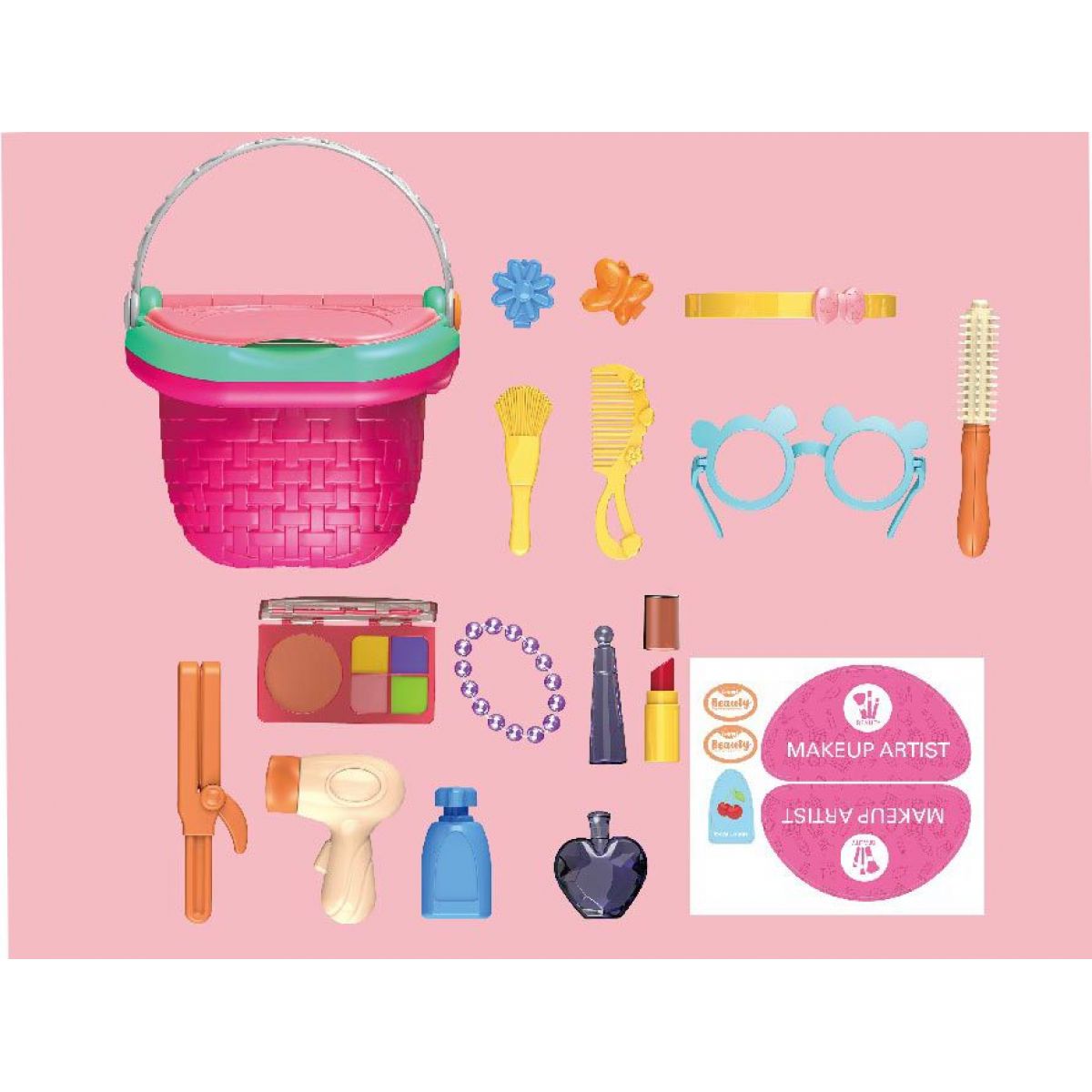 Alltoys Hrací set Make up košík