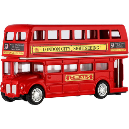 Teddies Londýnský patrový autobus červený