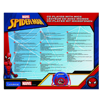 Lexibook CD přehrávač Spiderman se 2 mikrofony