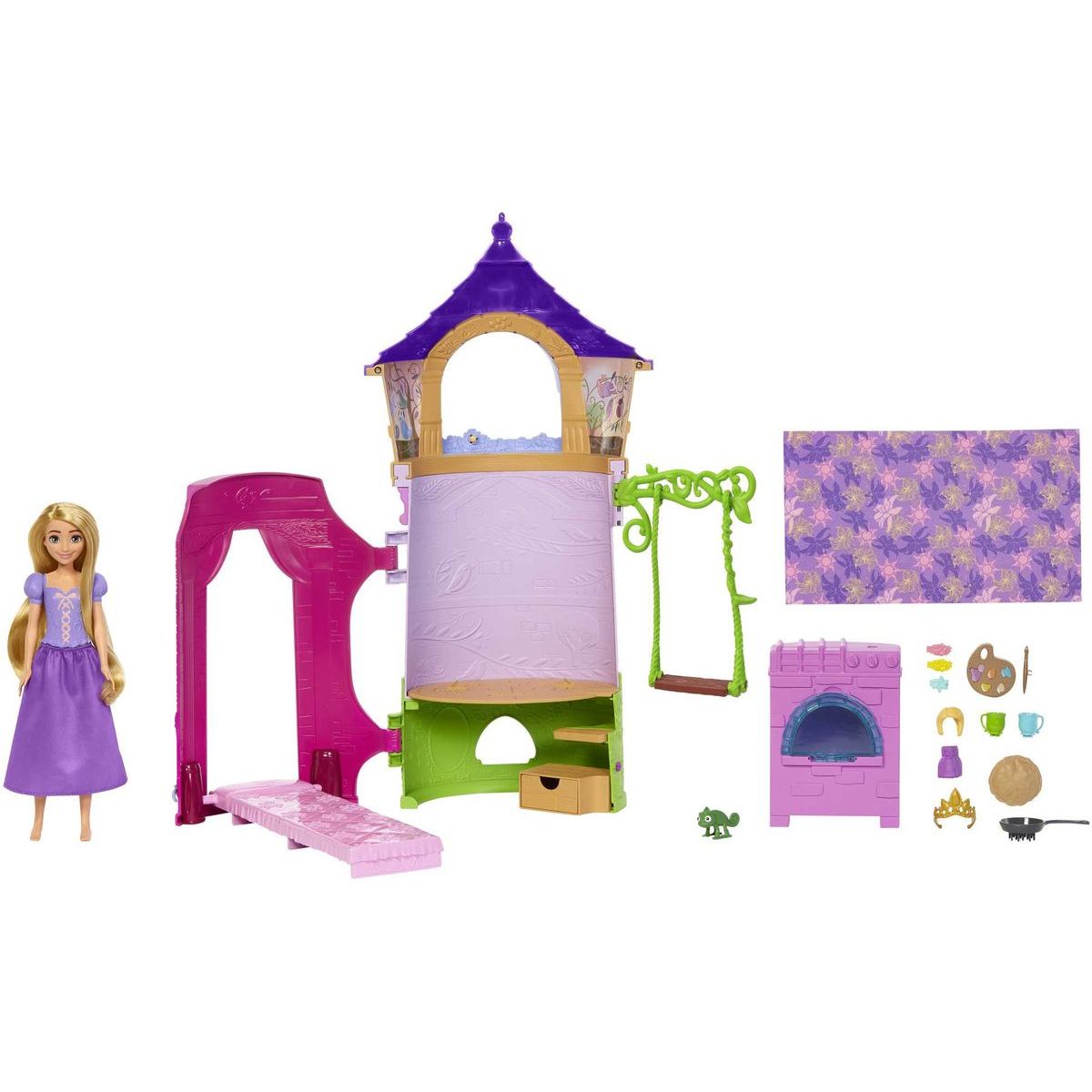 Mattel Hrací sada Věž s panenkou Popelka a princ - Poškozený obal