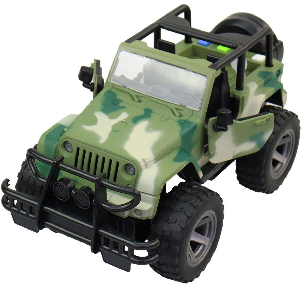 MaDe Jeep vojenský na setrvačník s reálným hlasem posádky 23 cm