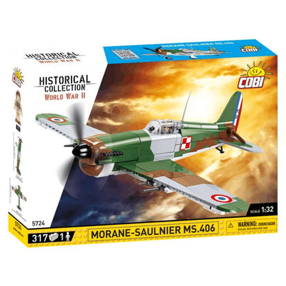 Cobi 5724 II. světová válka Morane-Saulnier MS.406 317 dílků