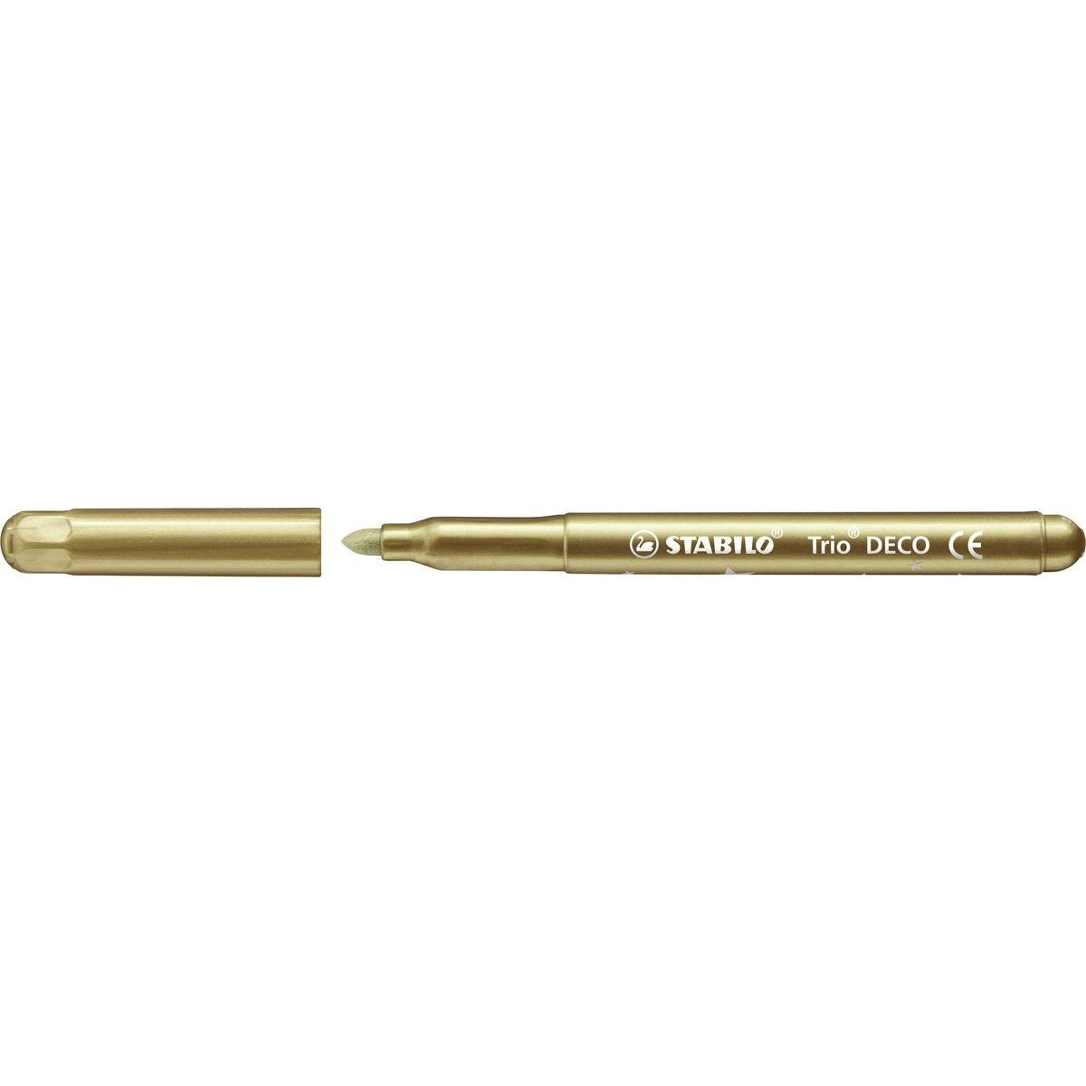 Metalický vláknový fix s XL hrotem STABILO Trio DECO 8 ks sada