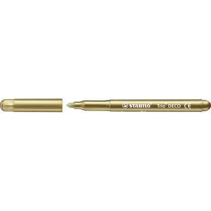 Metalický vláknový fix s XL hrotem STABILO Trio DECO 8 ks sada