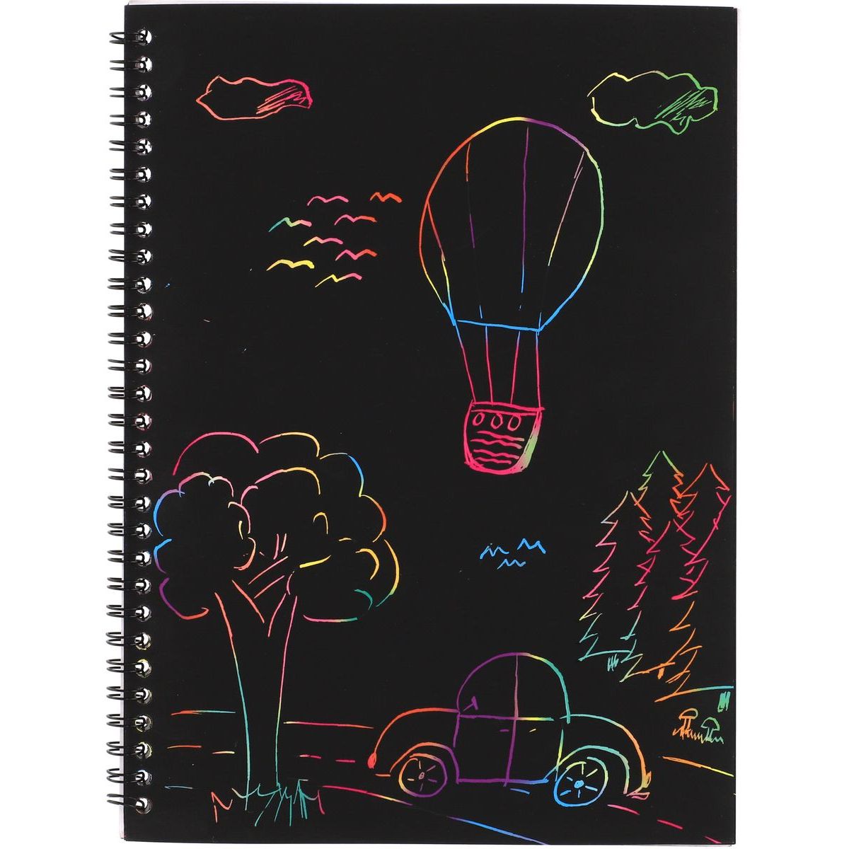Teddies Škrabací notes duhový 10 listů