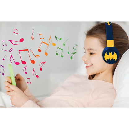 Lexibook 2v1 bluetooth skládací sluchátka Batman s limitem hlasitosti
