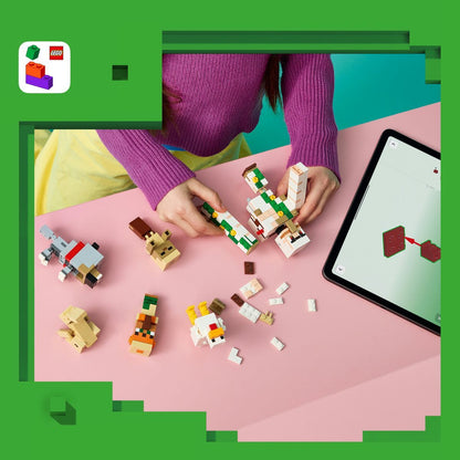 LEGO® Minecraft® 21592 Kuřecí žokej a útok v poušti