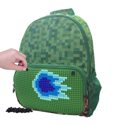 Pixie Crew volnočasový batoh Adventure zeleno-hnědá kostka