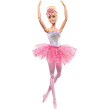 Mattel Barbie svítící magická baletka s růžovou sukní 31 cm