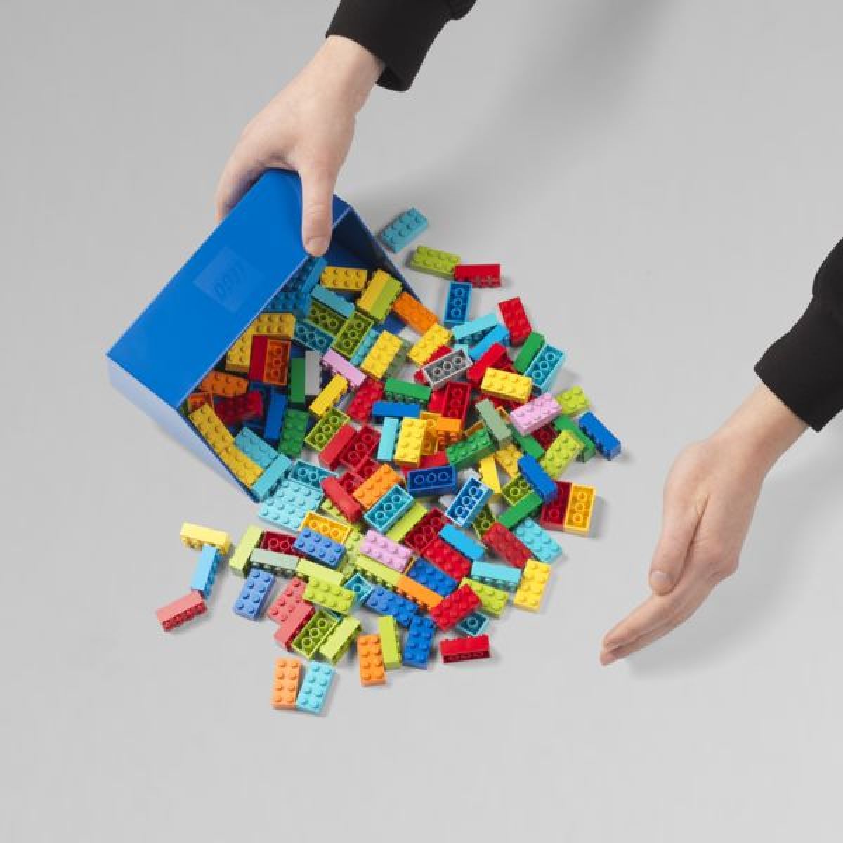 LEGO® naběrač na kostičky červená a modrá 2 ks