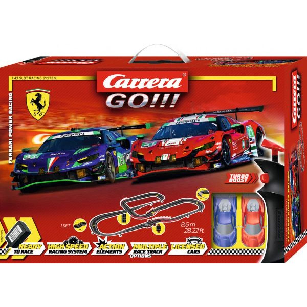 Carrera GO 62575 Autodráha Ferrari Power Racing