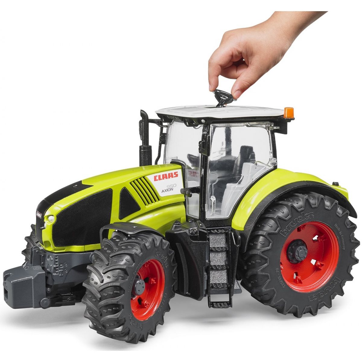 Bruder 03013 Traktor Claas Axion 950 s pření lžicí - Poškozený obal