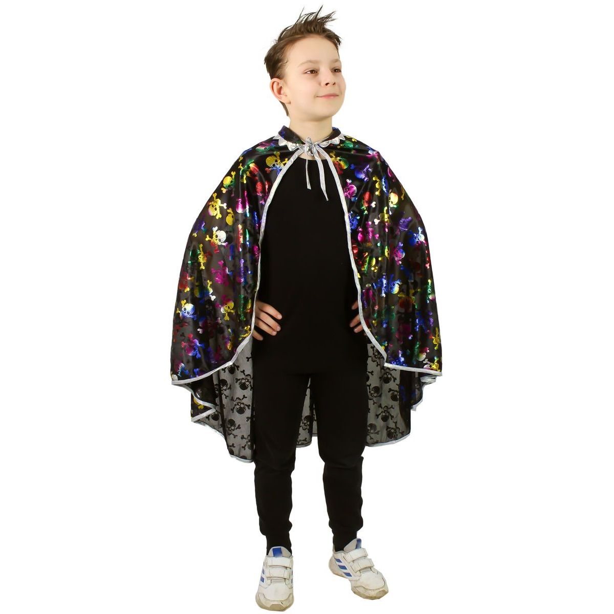 Rappa Dětský plášť s lebkami
